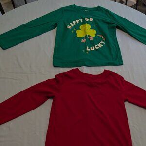 Boys Toddler Long Sleeve Tshirt Tee Shirt Lot - Carters and Cat + Jack